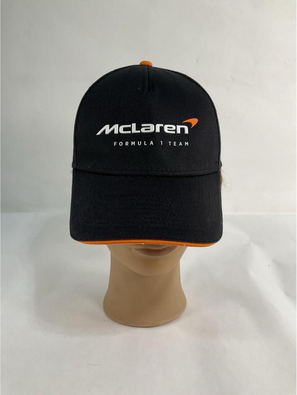 McLaren Formula 1 Team Hat Black and Orange Cap Adjustable